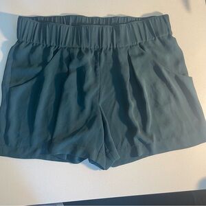 BCBGMaxAzria Dark Green High-Waist Shorts, small